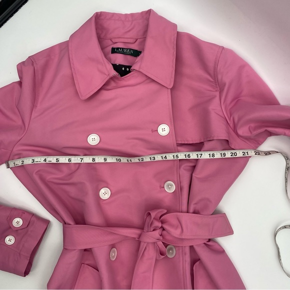 Ralph Lauren Pink Trench Coat size XL - Picture 12 of 12